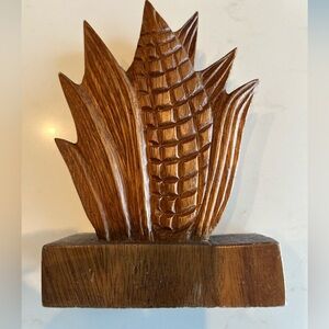 Vintage Wooden Corn Napkin Holder